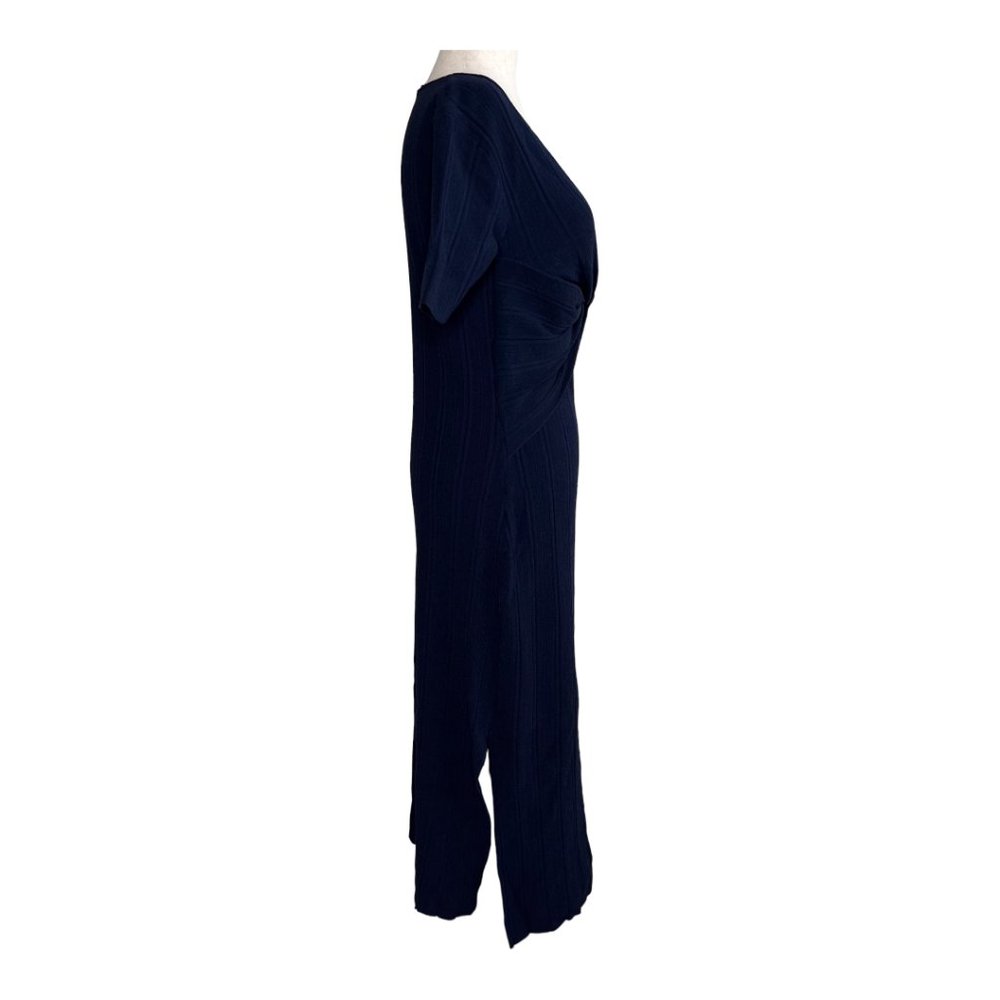 FRAME Twist Front Knit Ribbed Midi Sweater Dress - Picture 6 of 6